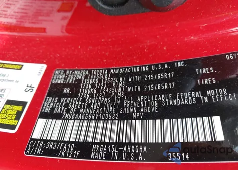 2024 Toyota Corolla Cross Le from USA, damaged, VIN 7MUBAABG6RV100982